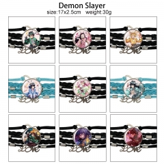 11 Styles Demon Slayer: Kimetsu no Yaiba Cartoon Anime Bracelet Wristband