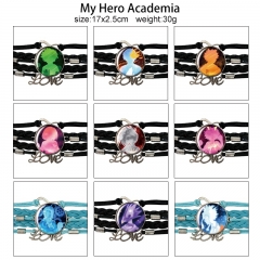 9 Styles My Hero Academia Cartoon Anime Bracelet Wristband