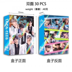 -恋与深空 动漫周边新款30张双面小卡 盒装高清照片卡书签写真卡lomo卡