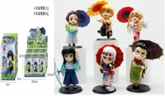 6PCS/SET 11CM Demon Slayer: Kimetsu no Yaiba Cartoon Anime PVC Figures