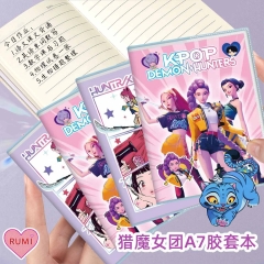 猎魔女团KPOP高颜值A7胶套本韩版卡通记事本子便携口袋本跨境新款