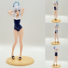 22cm蔚蓝档案月雪宫子手办 二次元泳装美少女车载机箱摆件