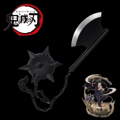 鬼灭之刃 悲鸣屿行冥阔斧流星锤日轮刀cos动漫武器金属道具未开刃
