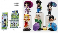 6PCS/SET 11.5CM Demon Slayer: Kimetsu no Yaiba Cartoon Anime PVC Figures
