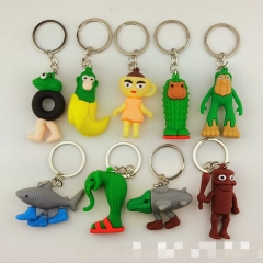 22 Styles Italian Brainrot Cartoon PVC Anime Keychain