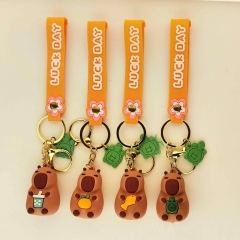 10 Styles Capybara Cartoon PVC Anime Keychain