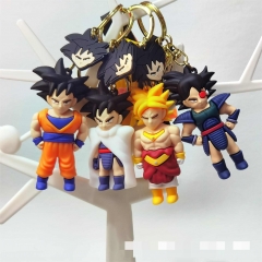 7 Styles Dragon Ball Z Cartoon PVC Anime Keychain