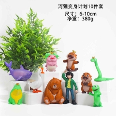 河狸变身计划公仔手办 可爱萌宠 卡通电影周边模型蛋糕摆件