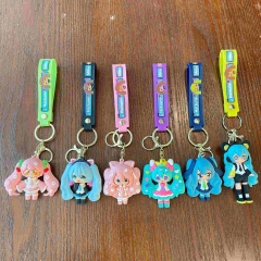 可爱初音未来钥匙扣卡通公仔汽车钥匙链圈书包挂件小礼品批发