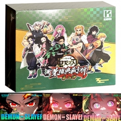 2 Styles Demon Slayer: Kimetsu no Yaiba Cartoon Anime Card Packs Booster Pack Paper Cards