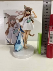 19CM Hobby Sakura My Cat Girl Kinako Cute Girl Cartoon Anime PVC Figures