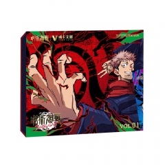 Jujutsu Kaisen Cartoon Anime Card Packs Booster Pack Paper Cards