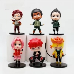 6PCS/SET 10CM Naruto Cartoon Anime PVC Figures