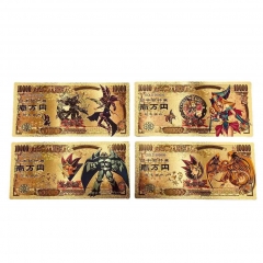 游戏王 黑魔导女孩纪念钞 金钞 塑料金箔钞