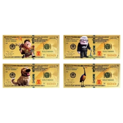 飞屋环游记纪念钞金钞塑料币金箔券手办周边礼品跨境外贸收藏