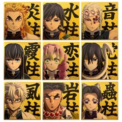 115*120mm 9 Styles Demon Slayer: Kimetsu no Yaiba Cartoon Anime Card