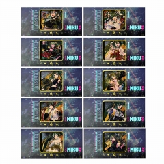 150*71mm 10 Styles Hatsune Miku Cartoon Anime Souvenir Card