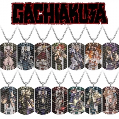 废渊战鬼钛钢吊牌动漫周边GACHIAKUTA彩色印刷不锈钢项链军牌