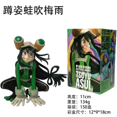 11cm My Hero Academia Asui Tsuyu Cartoon Anime PVC Figures