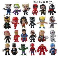 24PCS/SET 5CM League of Legends Cartoon Anime PVC Figures