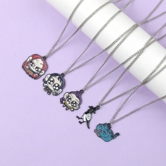 猎魔女团吊坠锁骨链卡通动漫滴油合金项链学生女饰品配饰礼物