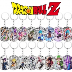 16 Styles Dragon Ball Z Cartoon Anime Stainless Steel Keychain