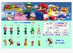 OPP Bag）12PCS/SET Super Mario Bro Cartoon Anime PVC Figures
