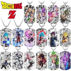七龙珠钛钢军牌 赛亚人 孙悟饭 孙悟空 贝吉塔不锈钢彩印狗牌项链