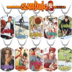 灌篮高手 流川枫钛钢吊牌 SLAM DUNK 樱木花道不锈钢彩印军牌项链