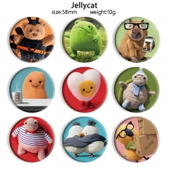 58mm 16 Styles Jellycat Cartoon Pin Anime Tinplate Brooch