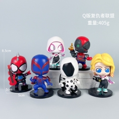 OPP Bag）6PCS/SET 8.5CM Spider-Man Cartoon Capsule Anime PVC Figure