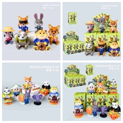 6 Styles Zootopia Cartoon Anime PVC Figure Toy