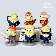OPP Bag) 6PCS/SET Me Cartoon Anime PVC Figure Toy