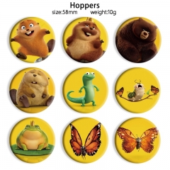 58mm 13 Styles Hoppers Cartoon Pin Anime Tinplate Brooch