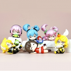 2 Styles 6PCS/SET Hatsune Miku Cartoon Surprise Blind Box Anime PVC Figure Toy