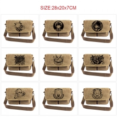 我的英雄学院 10款  帆布卡其色挎包