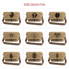 英国摇滚乐队Sleep Token 10款  帆布卡其色挎包