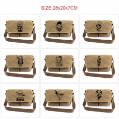 火影 10款 帆布卡其色挎包