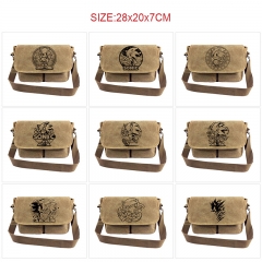 索尼克 10款  帆布卡其色挎包