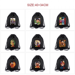 10 Styles Dragon Ball Z Cartoon Anime Canvas Drawstring Bag
