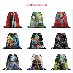 10 Styles Sword Art Online | SAO Cartoon Anime Drawstring Bag