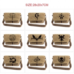 鬼泣 10款 帆布卡其色挎包