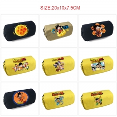 10 Styles Dragon Ball Z Cartoon Pencil Bag Anime Canvas Pencil Box