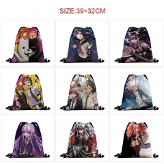 10 Styles Danganronpa: Trigger Happy Havoc Cartoon Anime Drawstring Bag
