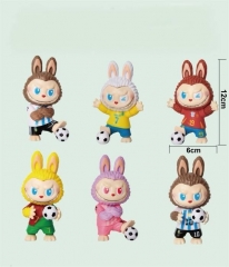 6款足球拉布布，12CM，656克