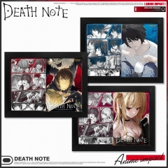 3 Styles Death Note Cartoon Anime Paper Painting With a Frame
