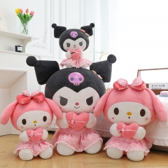 2 Styles 4 Sizes Sanrio Kuromi My Melody Cartoon Cute Anime Plush Toy Doll