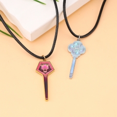 跨境新品K-POP猎魔女团应援棒项链创意恶魔图案沙加男孩饰品项链