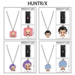 猎魔女团 动漫周边彩色滴油合金钥挂链项链