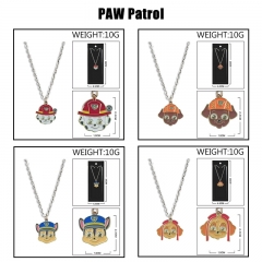 汪汪队 动漫周边彩色滴油合金钥挂链项链